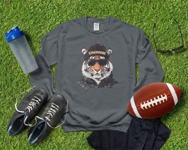 Vintage Bengals Football Graphic Crew