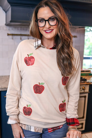 Apple Orchard Sequin Sweatshirt