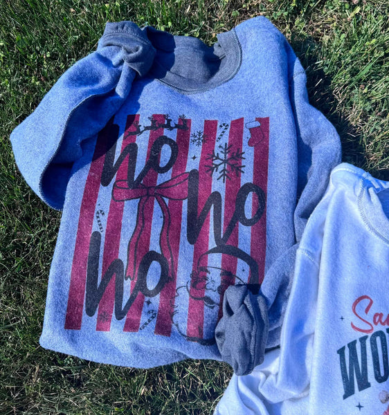 Ho Ho Ho Santa Graphic Sweatshirt