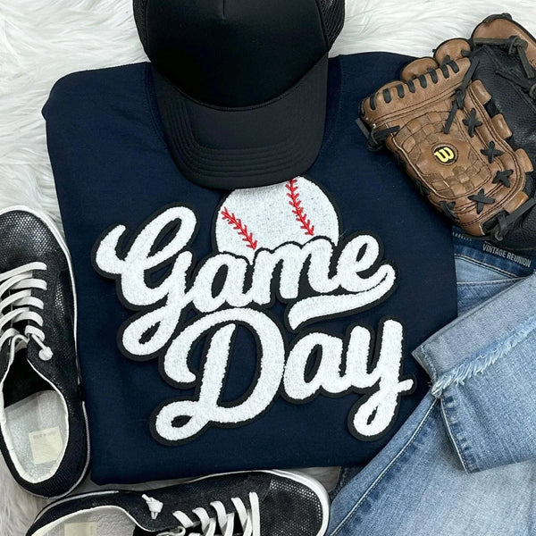 Baseball Patch Sweatshirt
