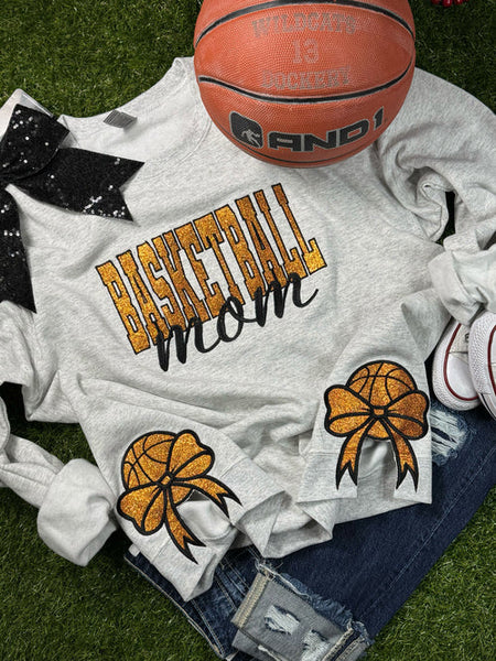 Custom Embroidered Basketball Bows Sweatshirt