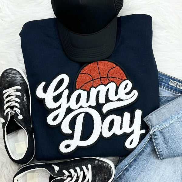 Basketball Patch Sweatshirt