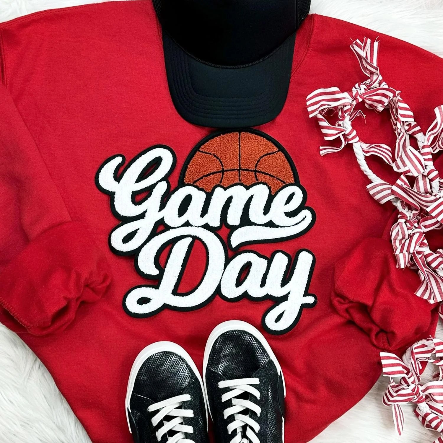 Basketball Patch Sweatshirt