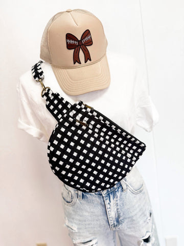 Gingham Quilted Bum Bag