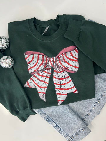 Christmas Cake Bow Tee/Sweatshirt