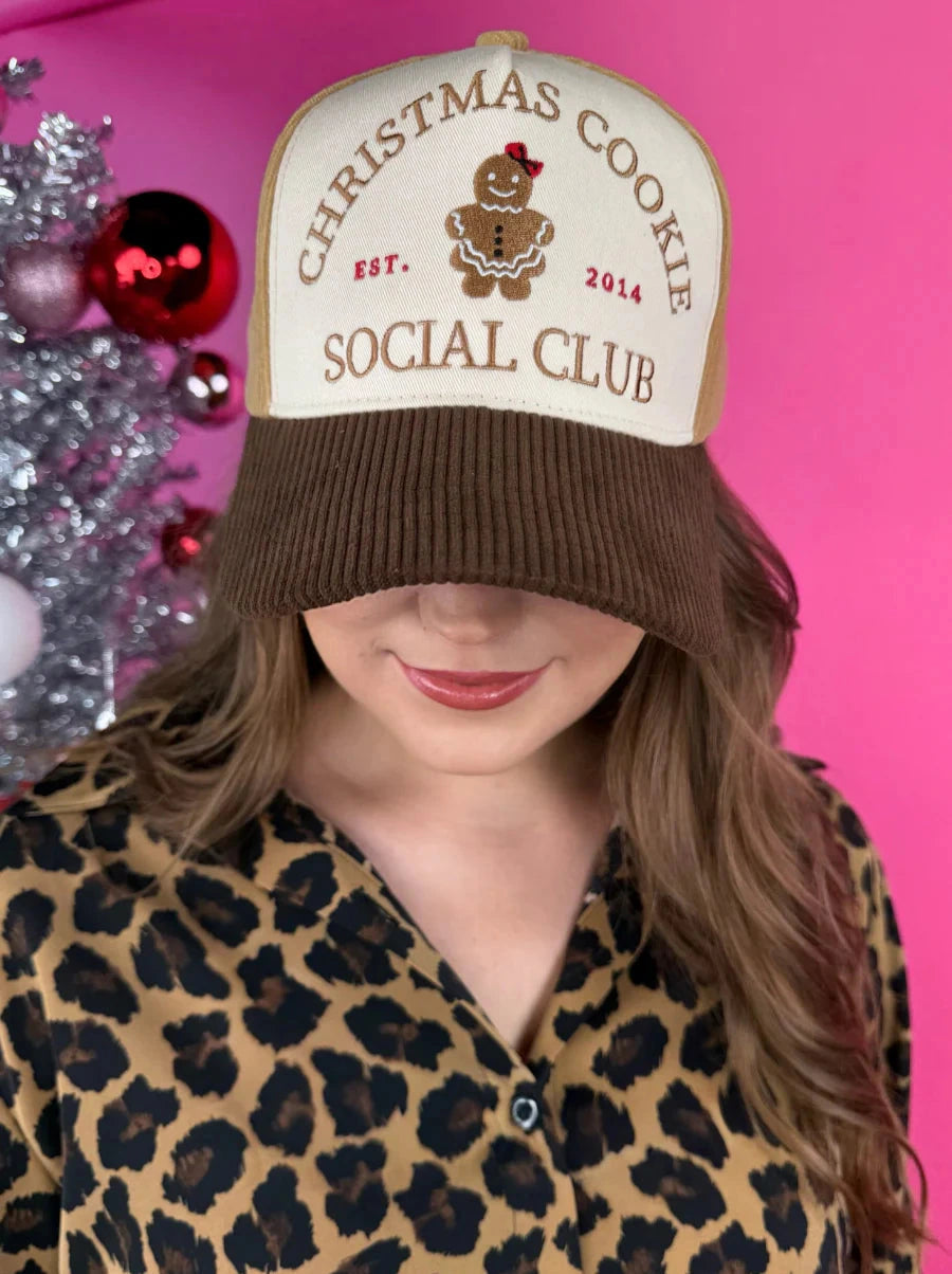 Christmas Cookie Social Club Corduroy Hat