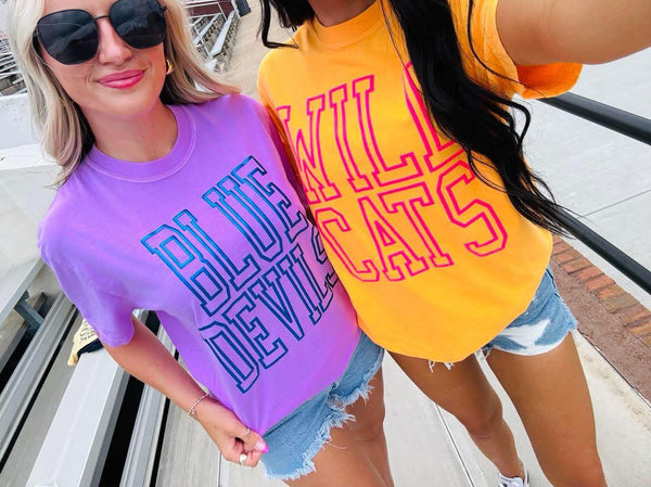 Custom Outline Mascot Tee