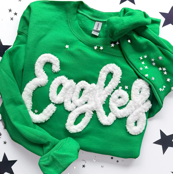 Custom Chenille Yarn Sweatshirt