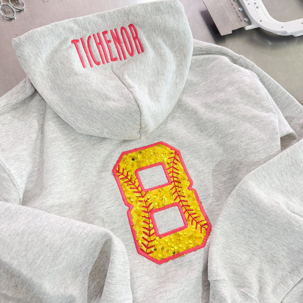 Custom Sequin Embroidered Sweatshirt