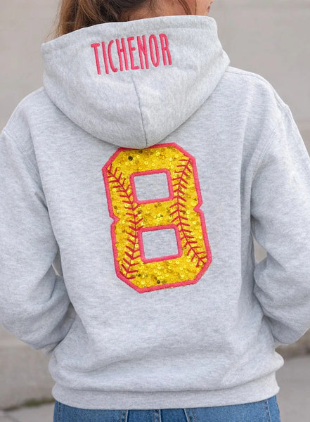 Custom Sequin Embroidered Sweatshirt