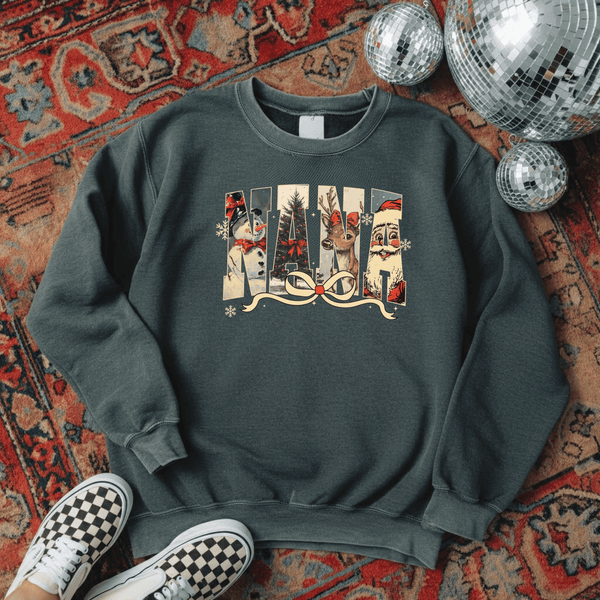 CUSTOMIZABLE: Vintage Holiday Family Graphic Sweatshirt