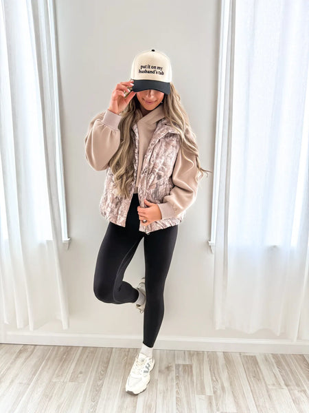 Dark Camo Puffer Vest