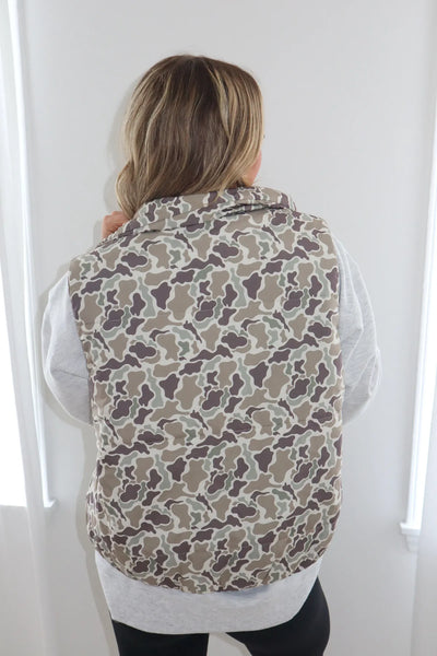 Duck Camo Puffer Vest