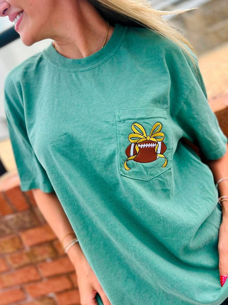 Football Preppy Ribbon Tee