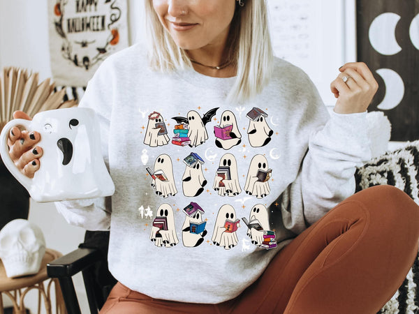 Bookish Ghosts Graphic Sweatshirt