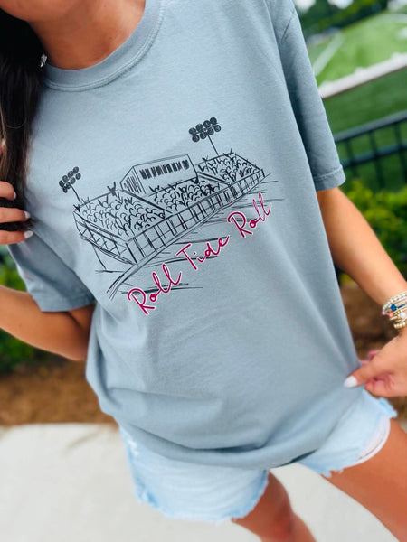 Custom Football GAME07 Stands Graphic Tee