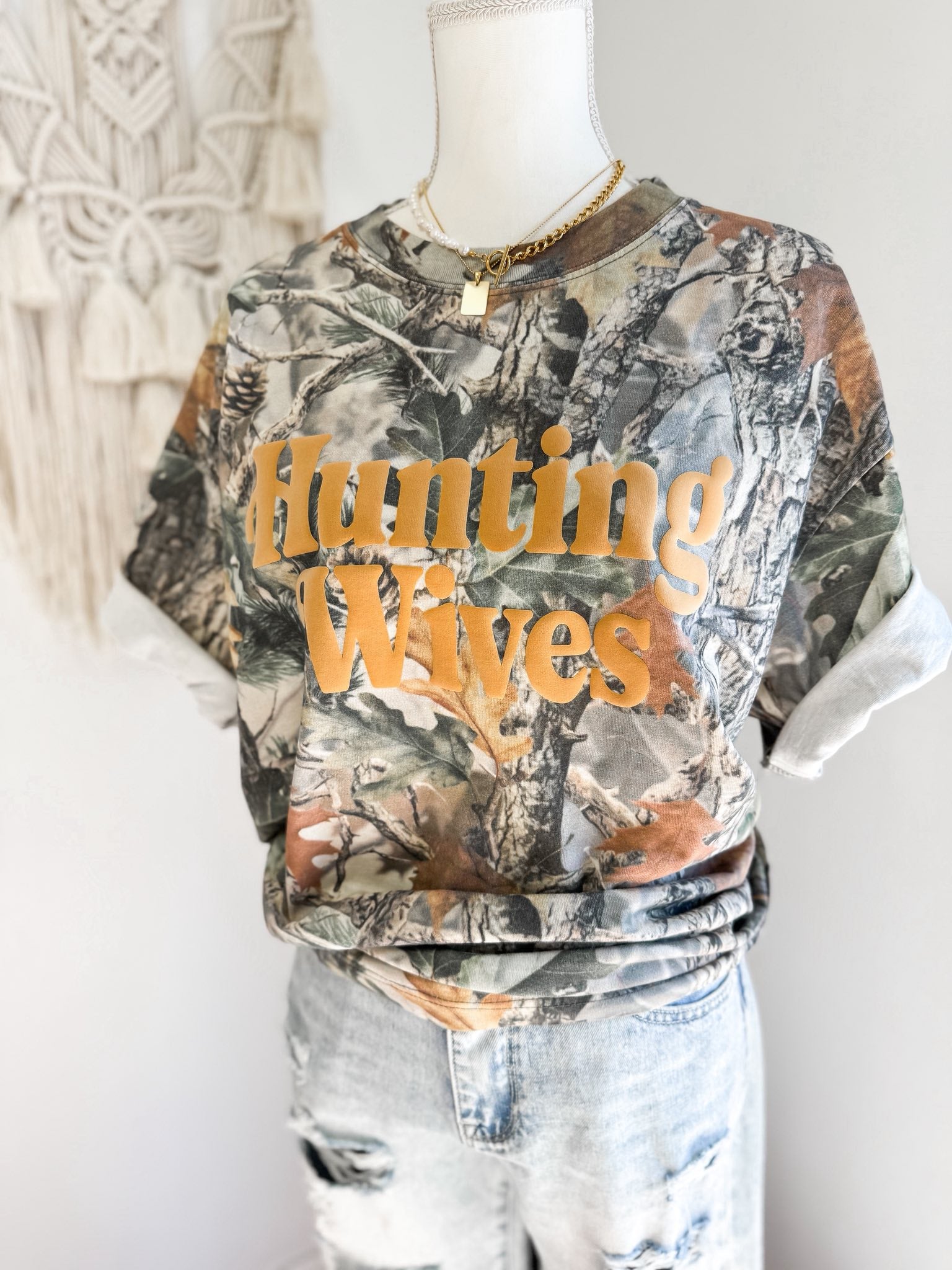 Hunting Wives Puff Camo Tee