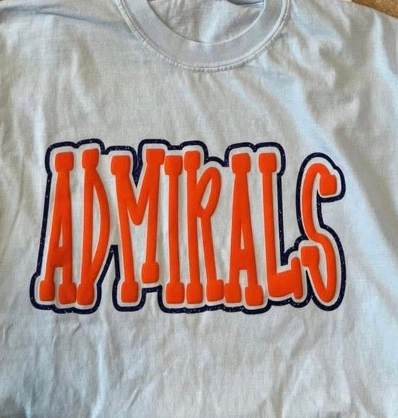 Custom Doodle Double Puff-Glitter Tee