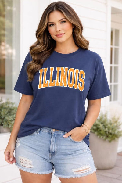 Custom Bold Varsity Font Polka Dot DTF Top