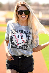 Baseball Smiley Tee