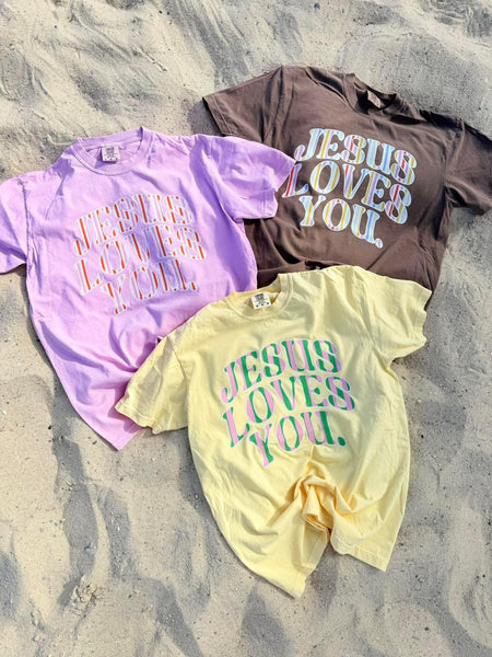 Jesus Loves You Cabana Stripes Tee