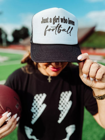 Just A Girl Who Loves Football Trucker