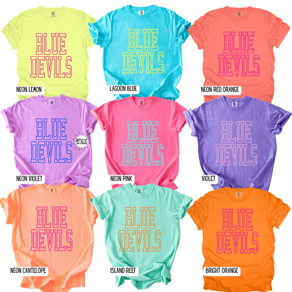 Custom Outline Mascot Tee