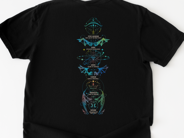 Night Court black tee back design
