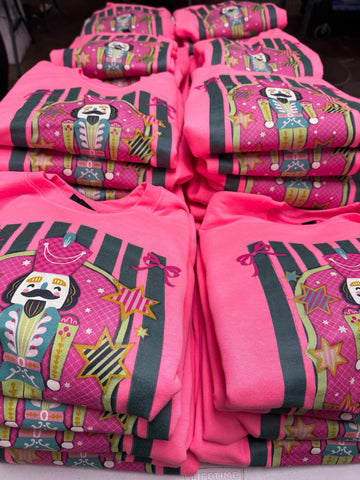 Hot Pink Nutcracker Sweatshirt