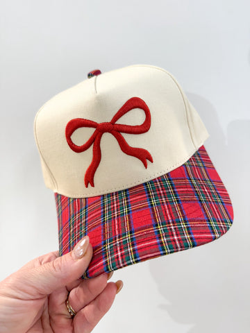 Plaid Bow Trucker