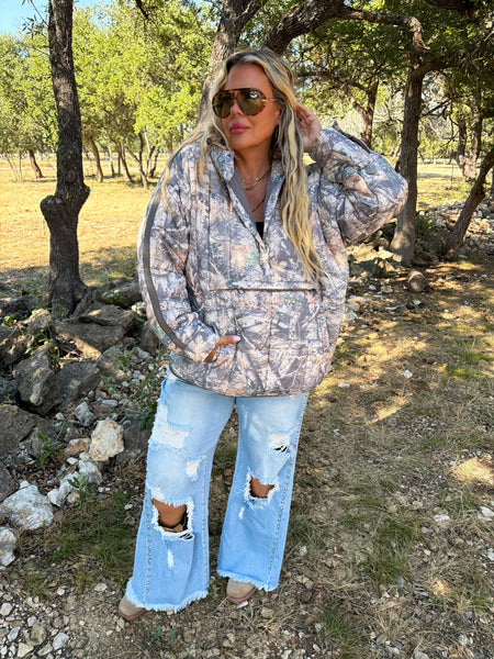 Camo Puffer Jacket {Preorder}