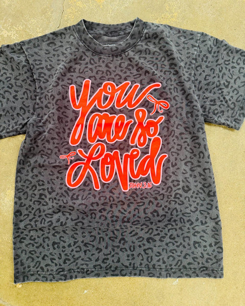 You Are So Loved Leopard Tee