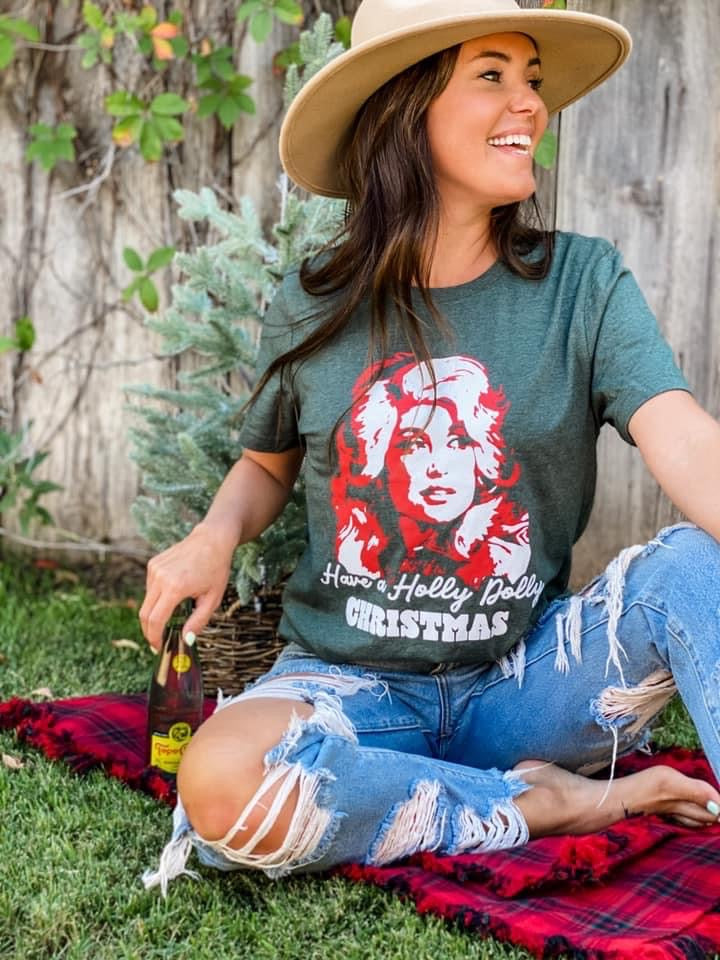 Holly Dolly Christmas Tee