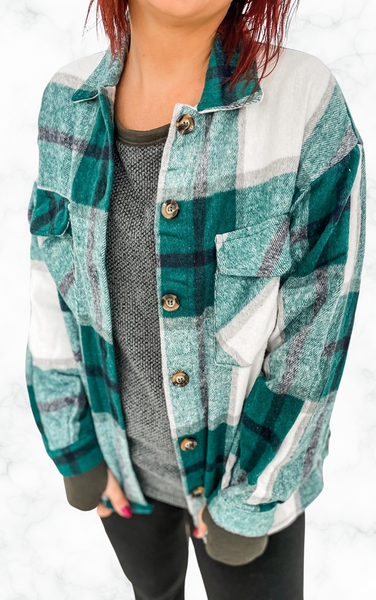 Fern Oversized Flannel Shacket